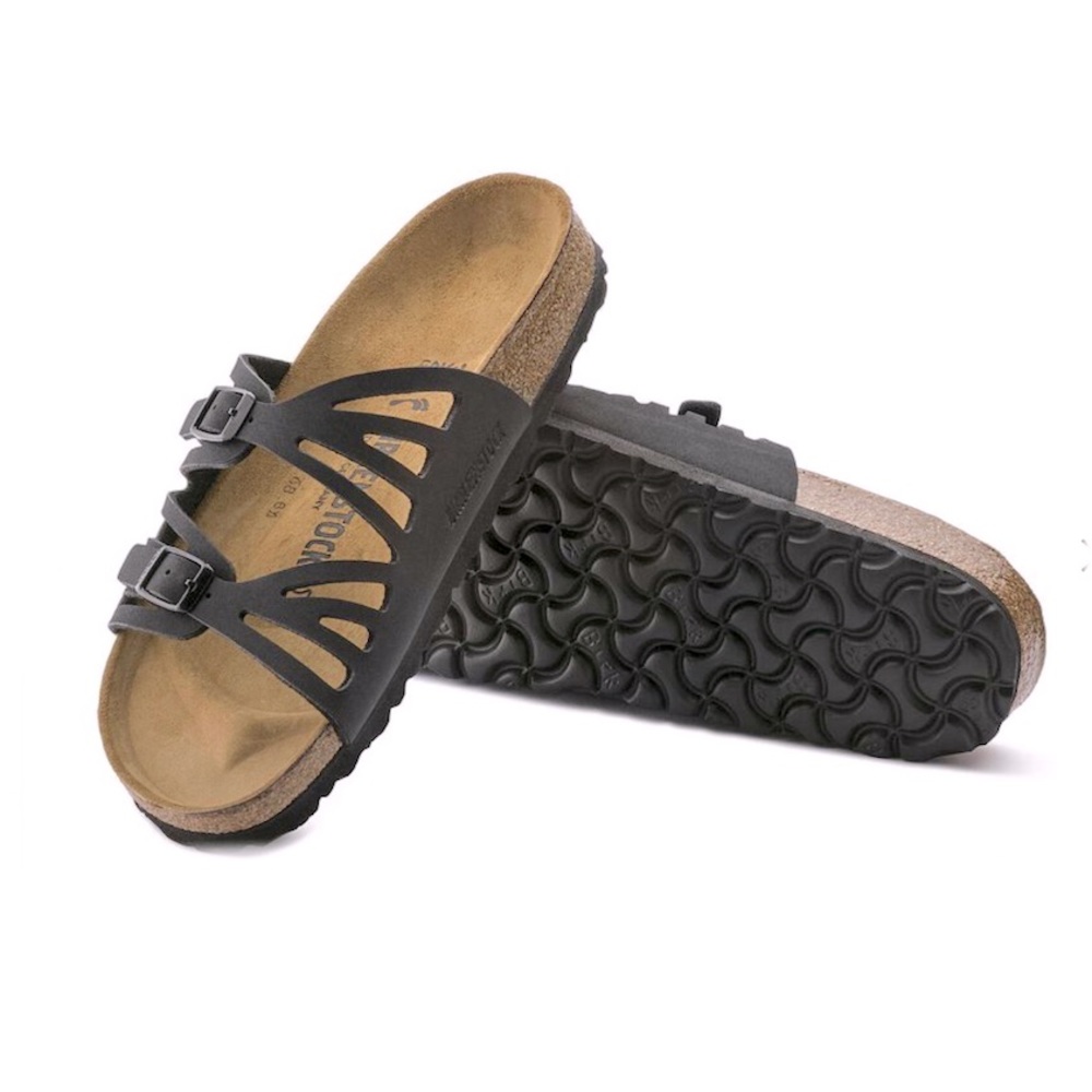 Birkenstock Granada in Black Nubuck sz 39